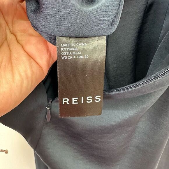 Reiss Women’s Ostia Navy Strappy Shoulder Maxi Dress - Picture 7 of 16